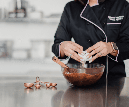 Freshly baked brownies